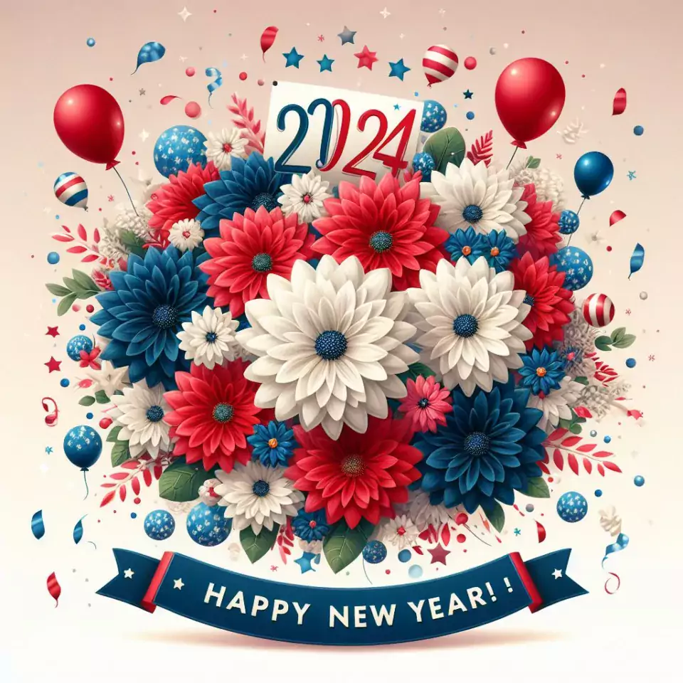 happy new year images with flower star couple beautiful love images ()