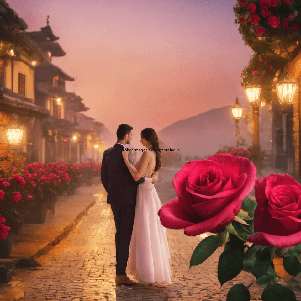 happy new year images with flower star couple beautiful love images ()