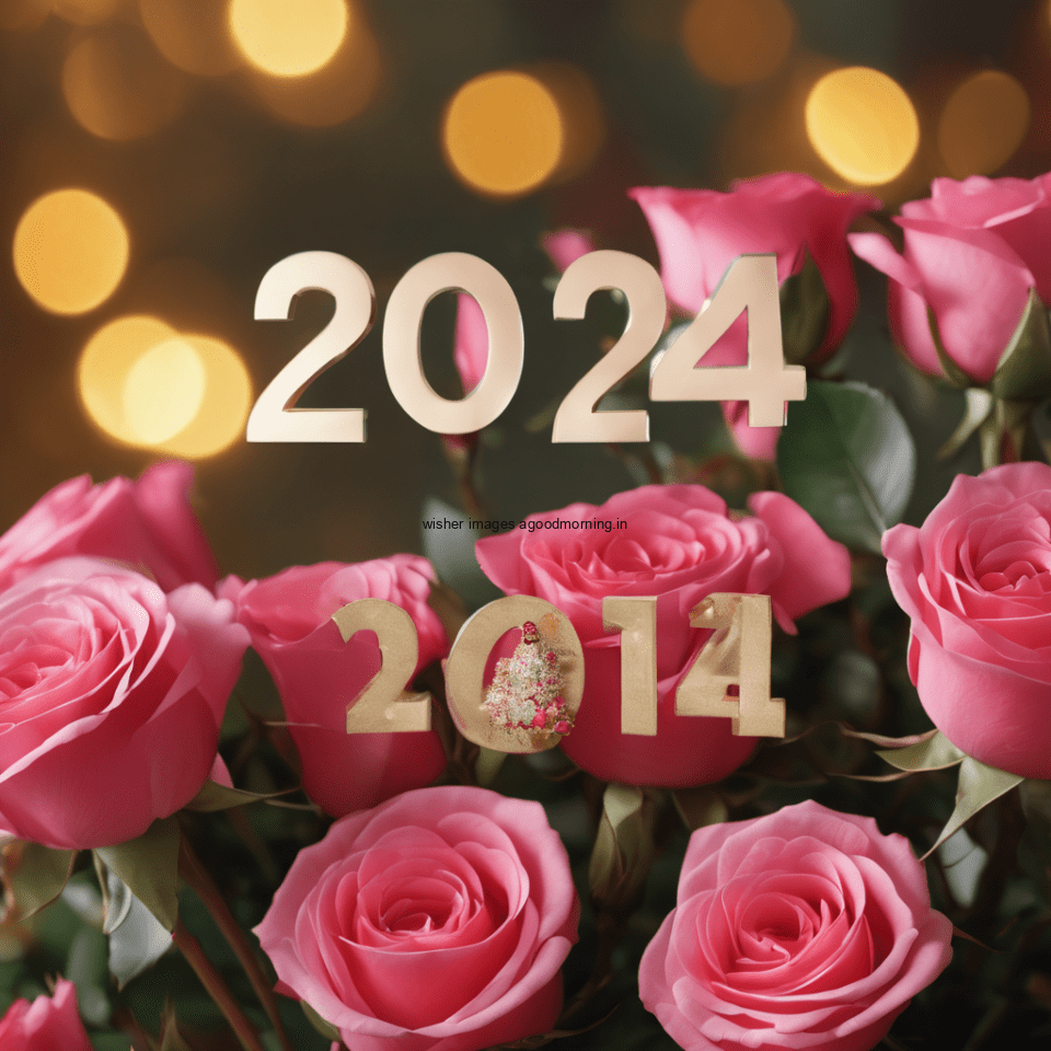 happy new year images with flower star couple beautiful love images ()