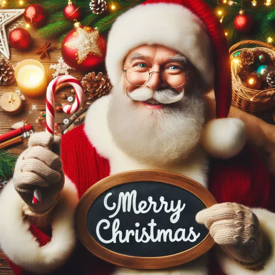 joyful christmas celebration photos merry christmas greetings with Santa Claus Merry christmas images black board