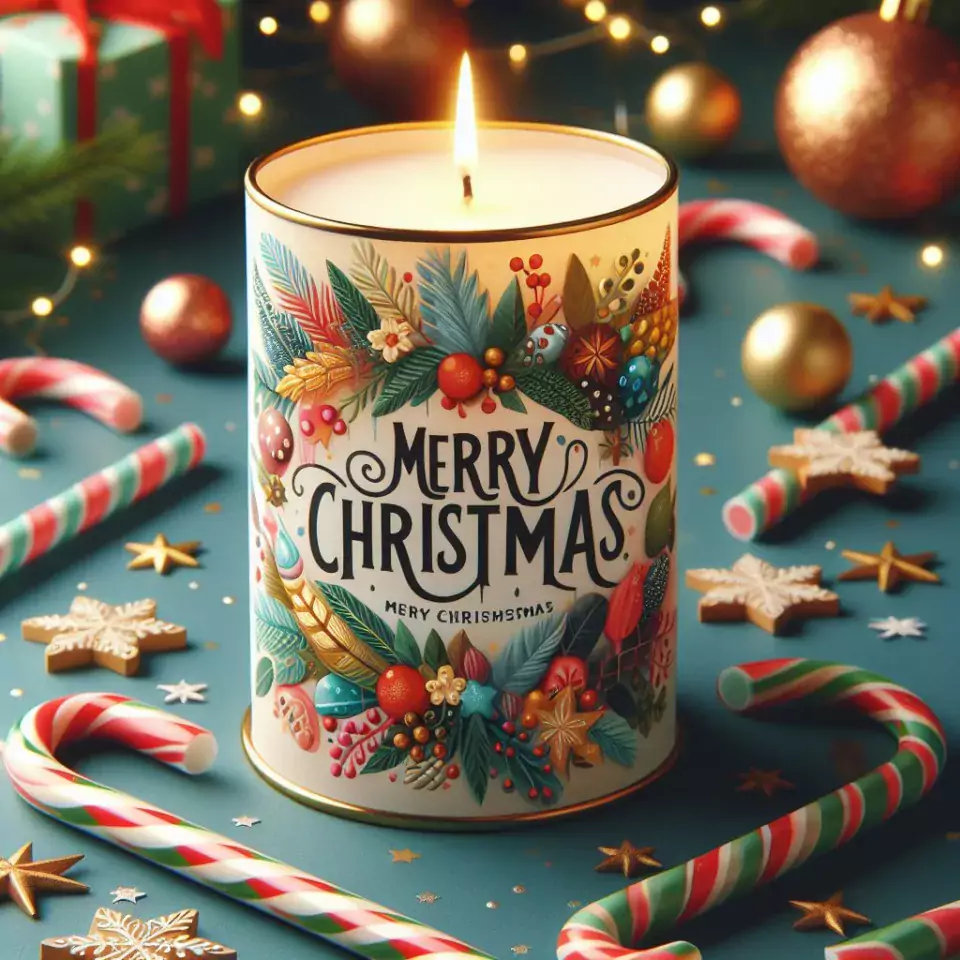 joyful christmas celebration photos merry christmas greetings with Santa Claus Merry christmas images colorful candle