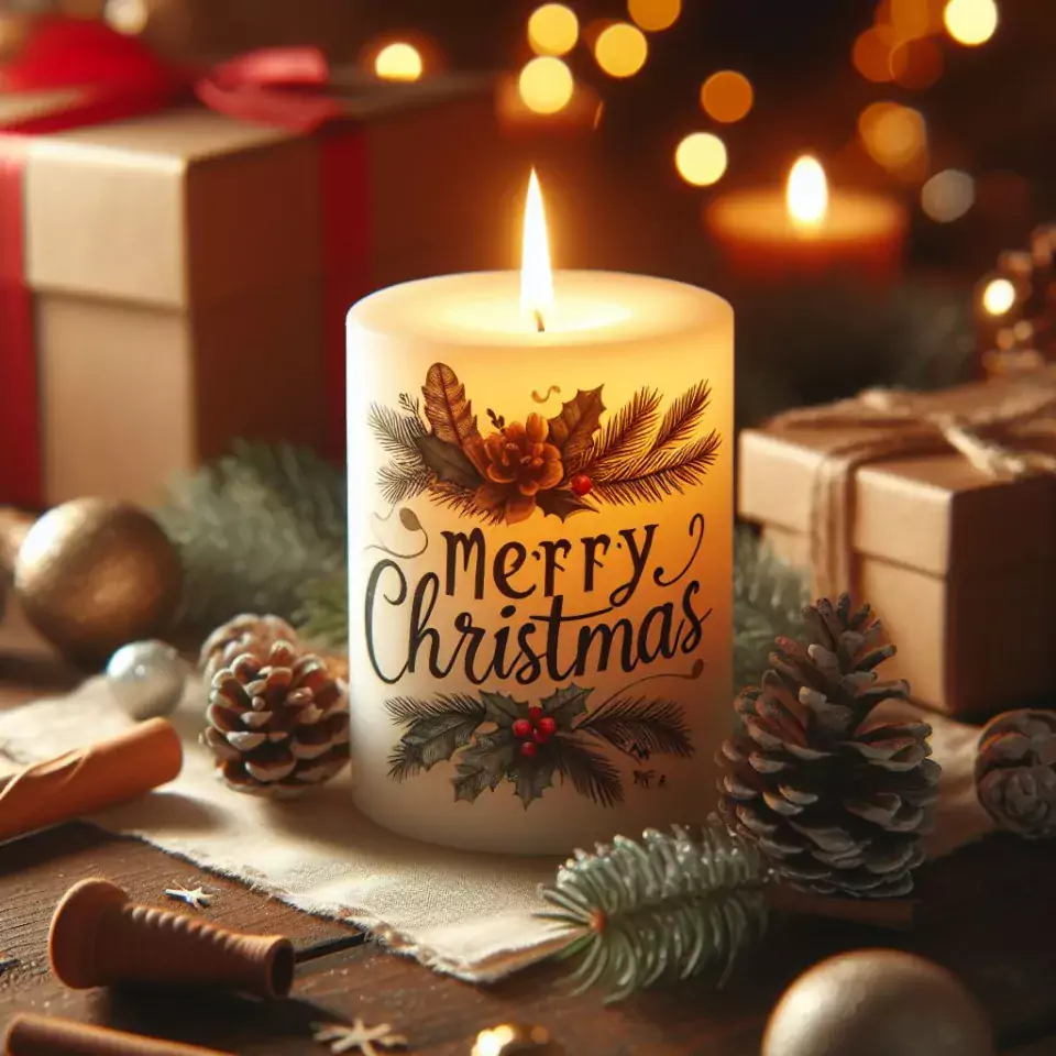 joyful christmas celebration photos merry christmas greetings with Santa Claus Merry christmas images on candle