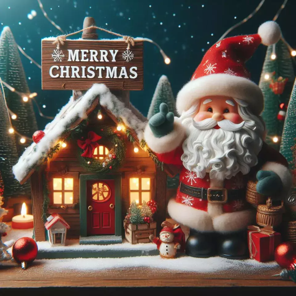 joyful christmas celebration photos merry christmas greetings with Santa Claus Merry christmas images santa out side