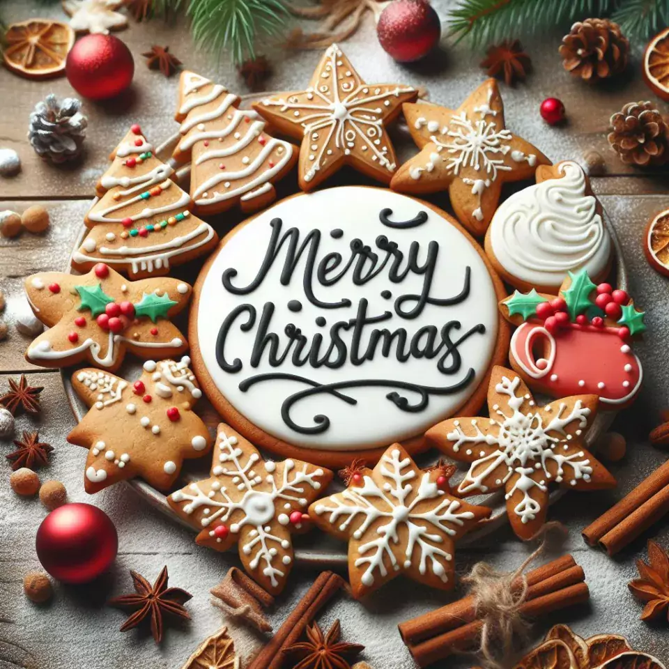 joyful christmas celebration photos merry christmas greetings with Santa Claus Merry christmas images white cokkie