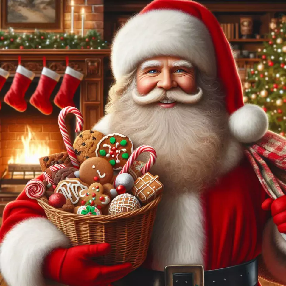 merry-christmas-wishes-with-decor-santa-candle-and-candy-merry-christmas-images-19-960x960 90+ Merry Christmas images Free Download