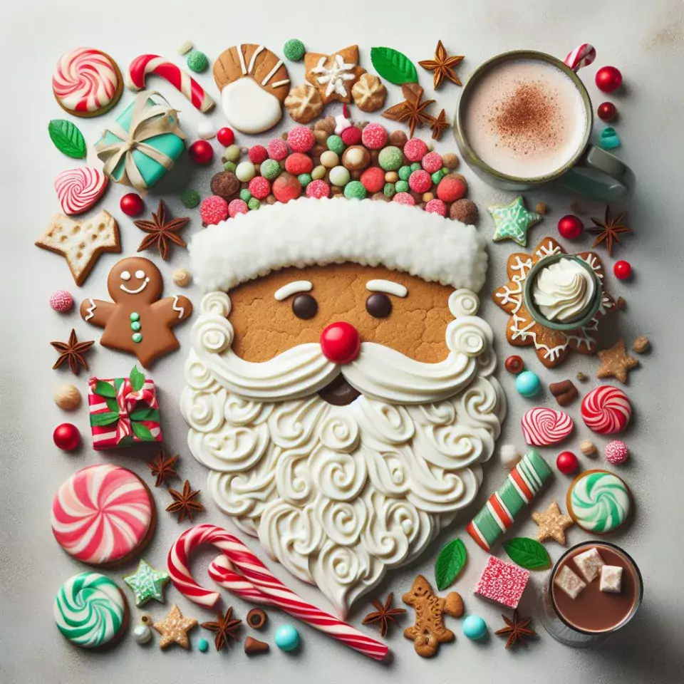 merry-christmas-wishes-with-decor-santa-candle-and-candy-merry-christmas-images-23-960x960 90+ Merry Christmas images Free Download