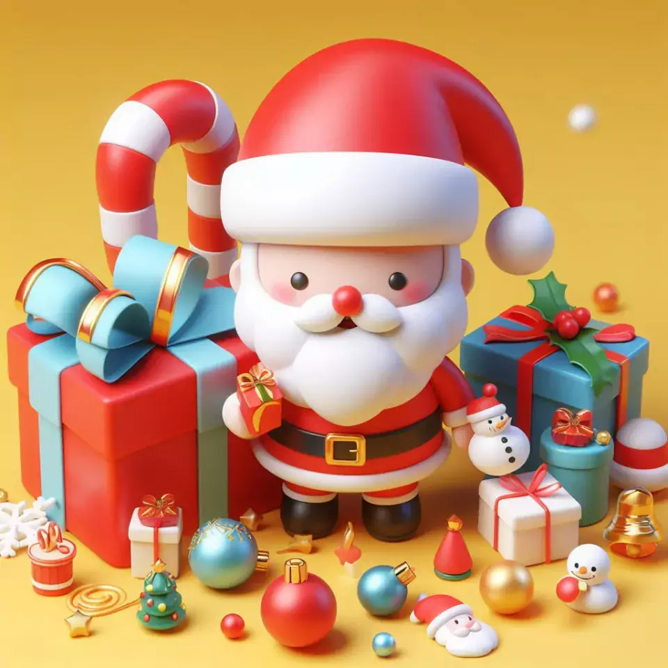 merry-christmas-wishes-with-decor-santa-candle-and-candy-merry-christmas-images-54-960x960 90+ Merry Christmas images Free Download