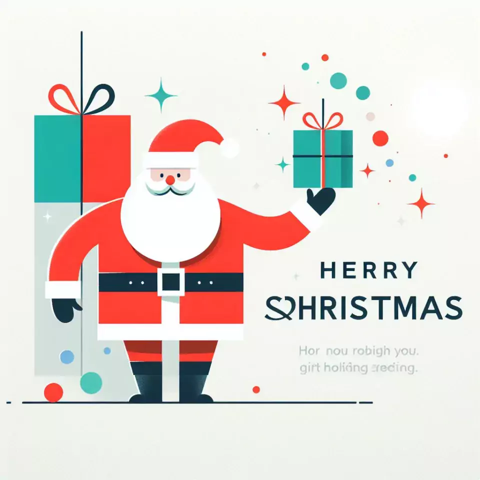 merry christmas wishes with decor santa candle and candy merry christmas images ()