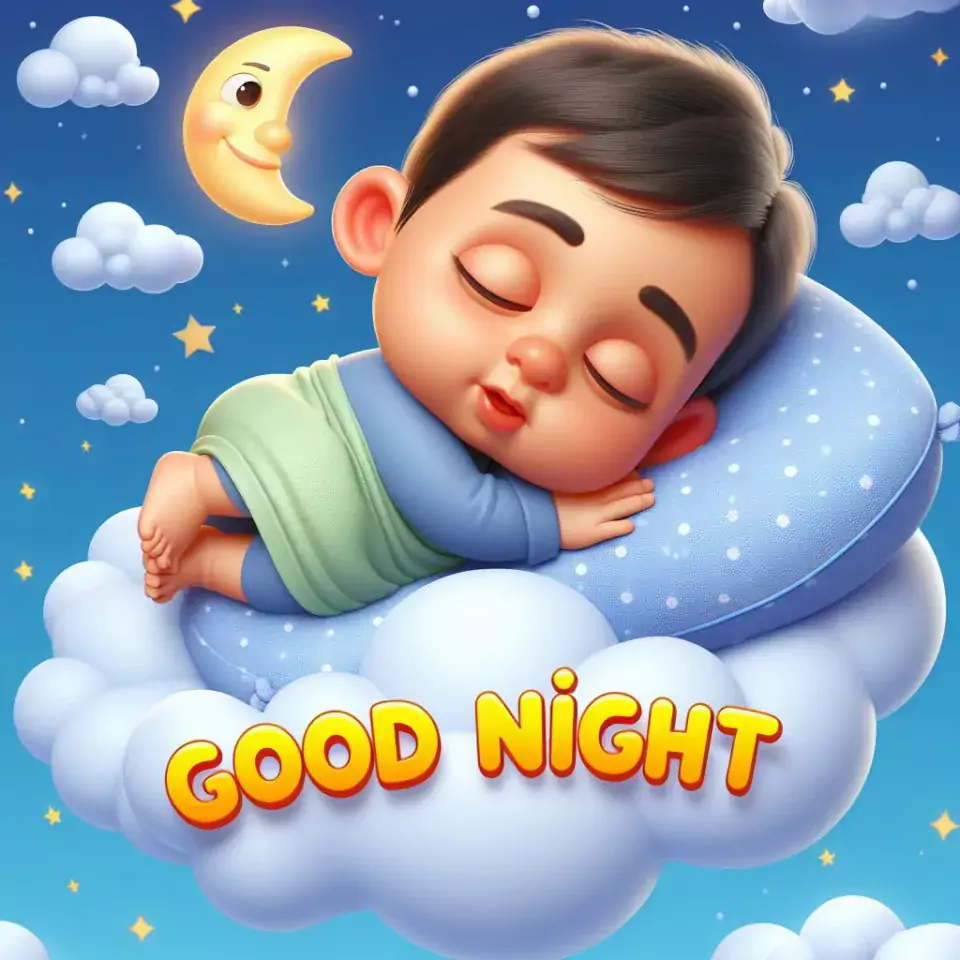 HD Good Night images star sleeping night vibes with warm sleep star girl baby flowers night ()