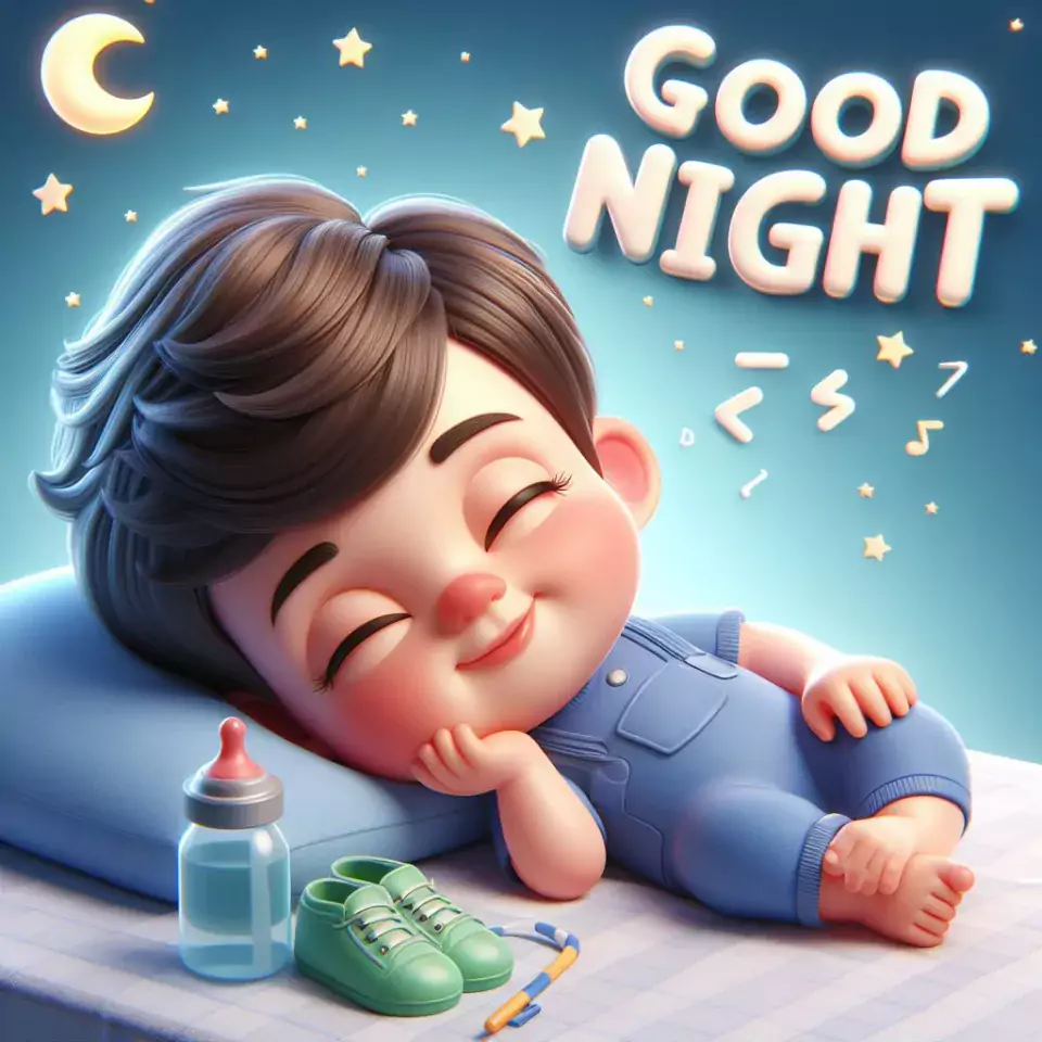 HD Good Night images star sleeping night vibes with warm sleep star girl baby flowers night ()