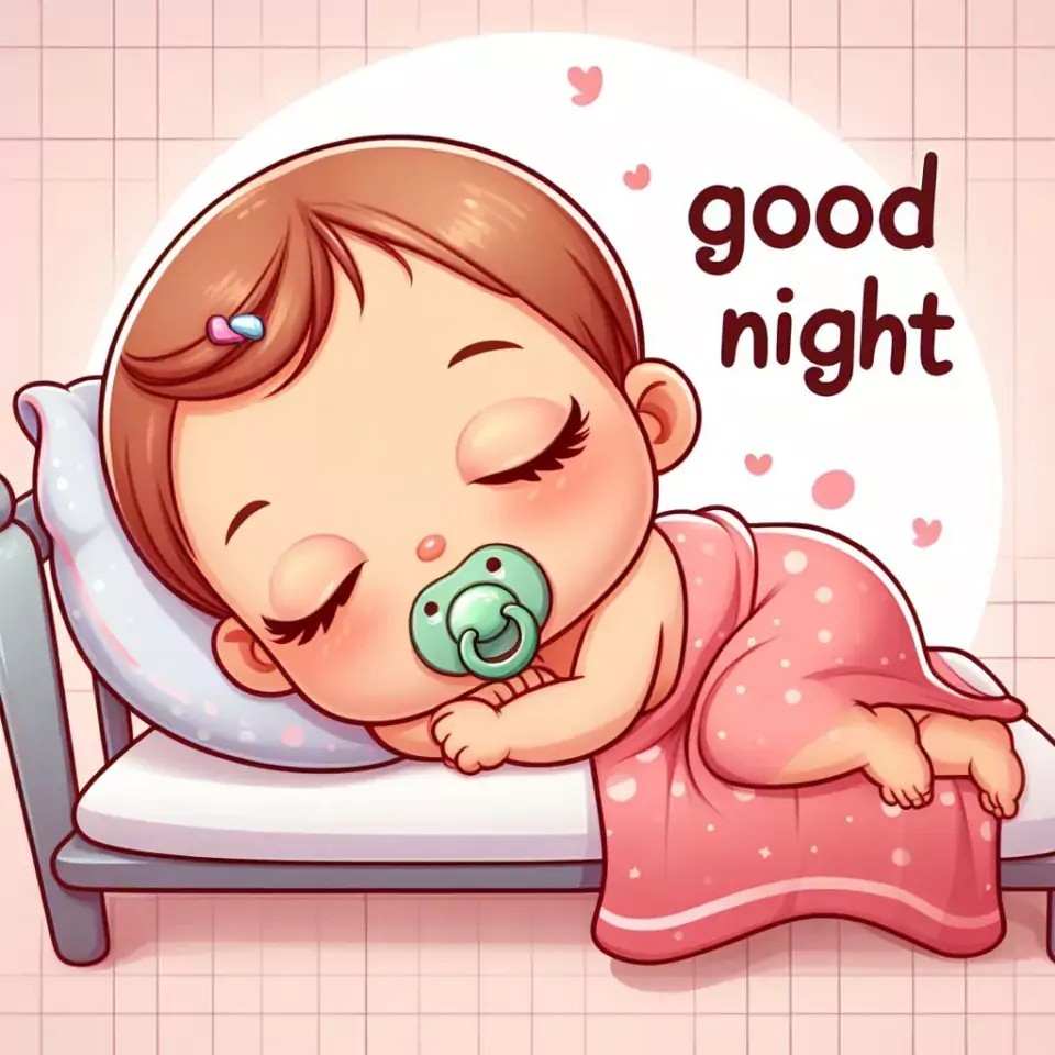 HD Good Night images star sleeping night vibes with warm sleep star girl baby flowers night ()