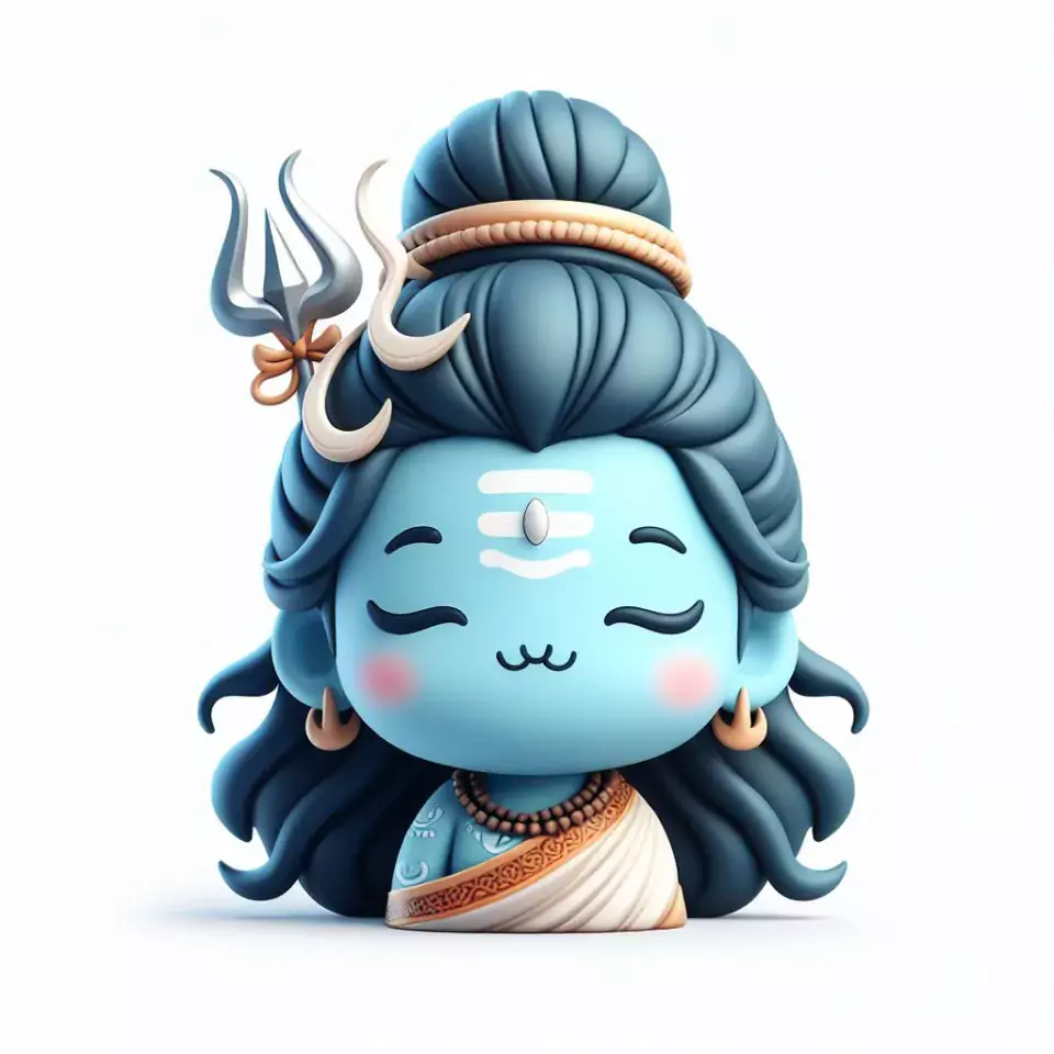 cute lord shiva isolated on white orange green red blue colourful studio background Maha Shivratri () cute shiva images