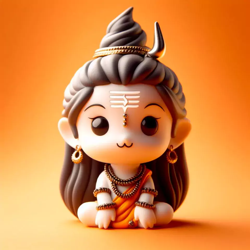 cute lord shiva isolated on white orange green red blue colourful studio background Maha Shivratri () cute shiva images