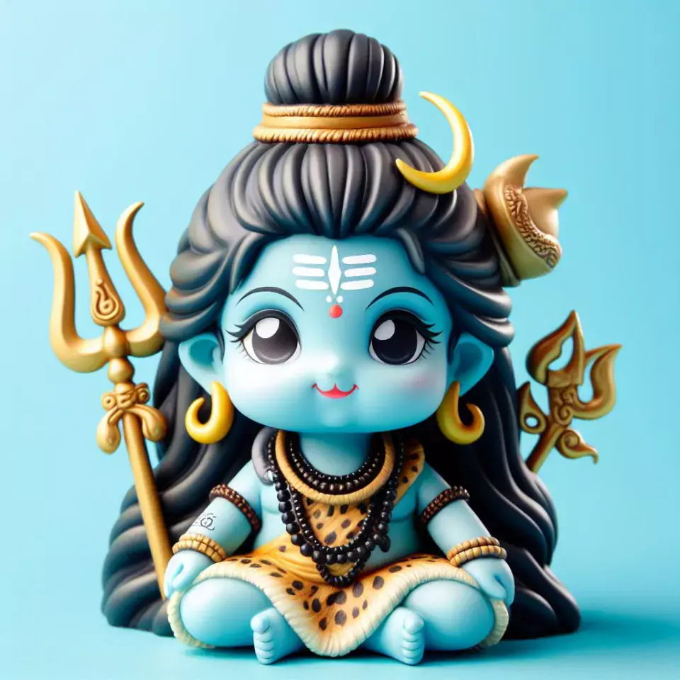 cute lord shiva isolated on white orange green red blue colourful studio background Maha Shivratri () cute shiva images