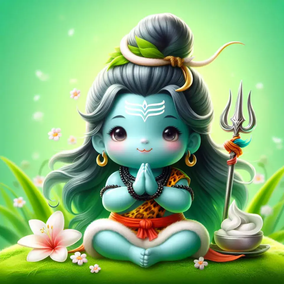 cute lord shiva isolated on white orange green red blue colourful studio background Maha Shivratri () cute shiva images