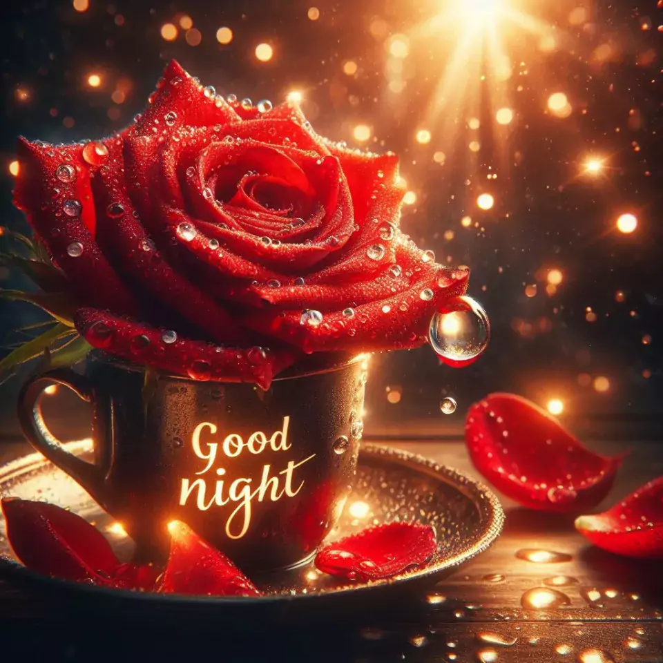 good night image amazing rose and lavender flower images with colour night stars and candles night vibes ()