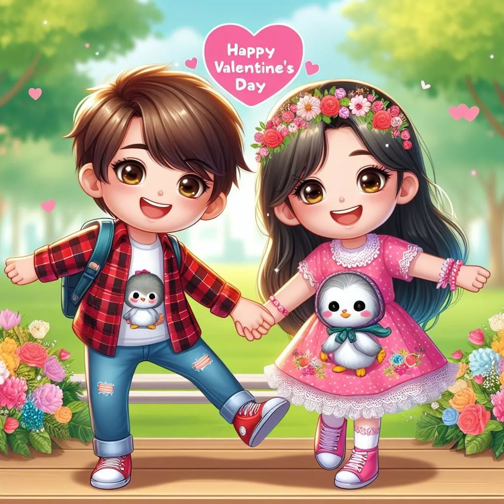 happy valentines day image cute couple with hip hop love beautiful girl handsome boy