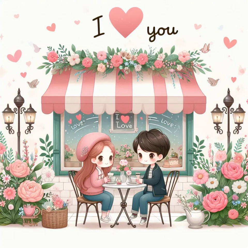 i love you images with beautiful background couple love lovly couple garden ()