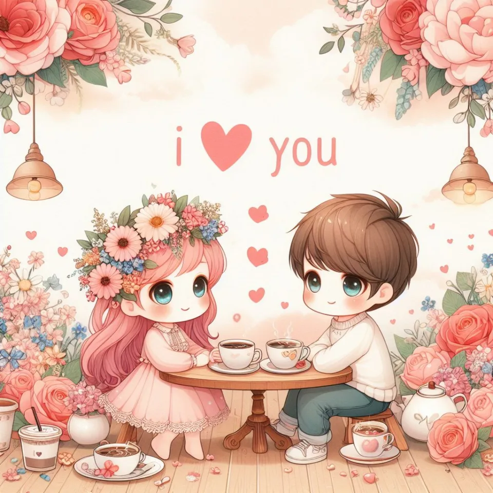 i love you images with beautiful background couple love lovly couple garden ()