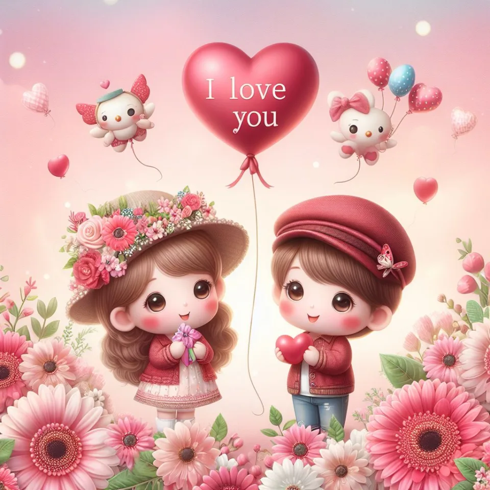 i love you images with beautiful background couple love lovly couple garden ()