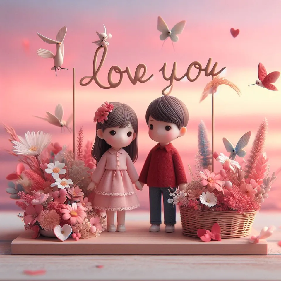 i love you images with beautiful background couple love lovly couple garden ()