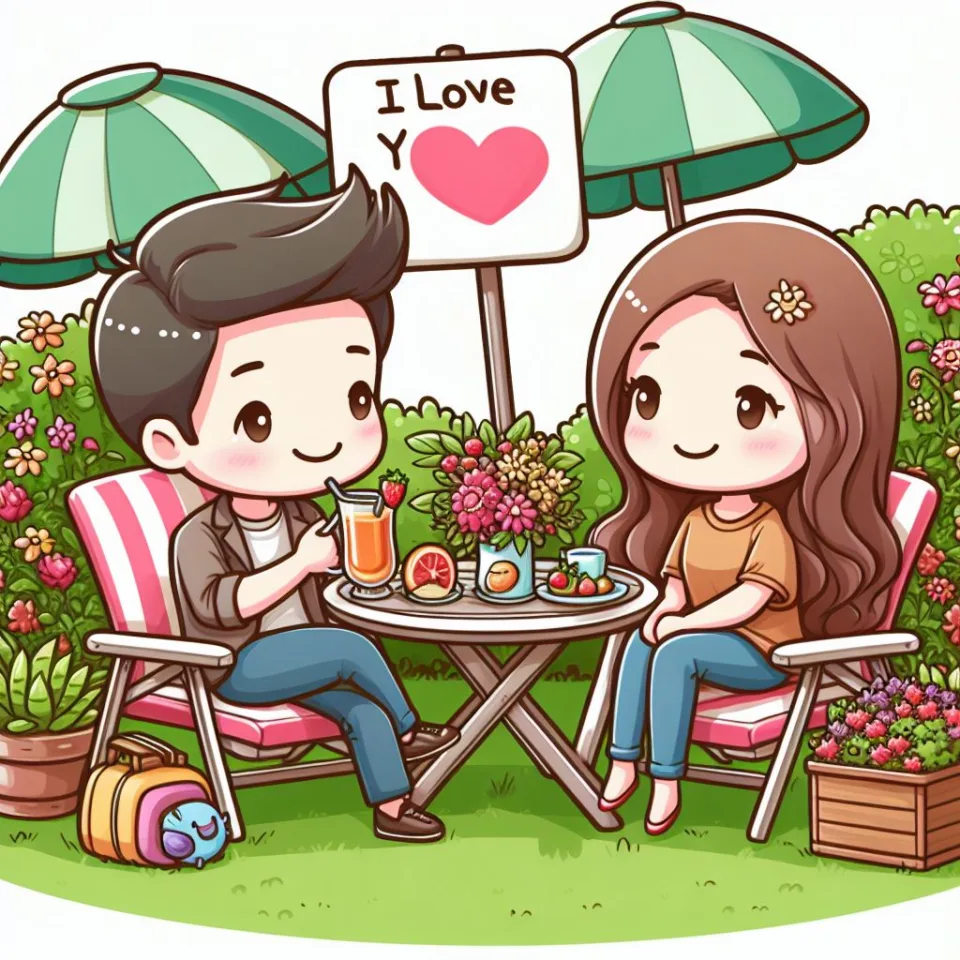 i love you images with beautiful background couple love lovly couple garden ()