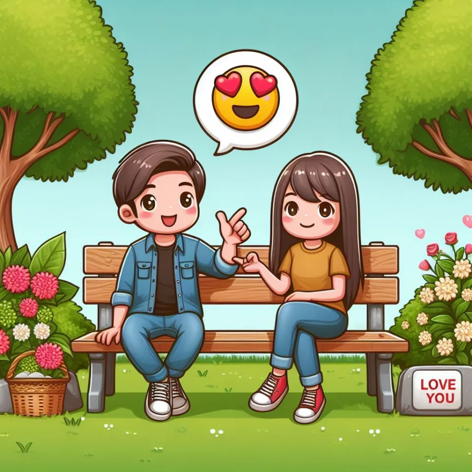 i love you images with beautiful background couple love lovly couple garden ()