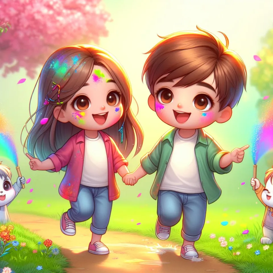 couple image happy holi images garden gradient