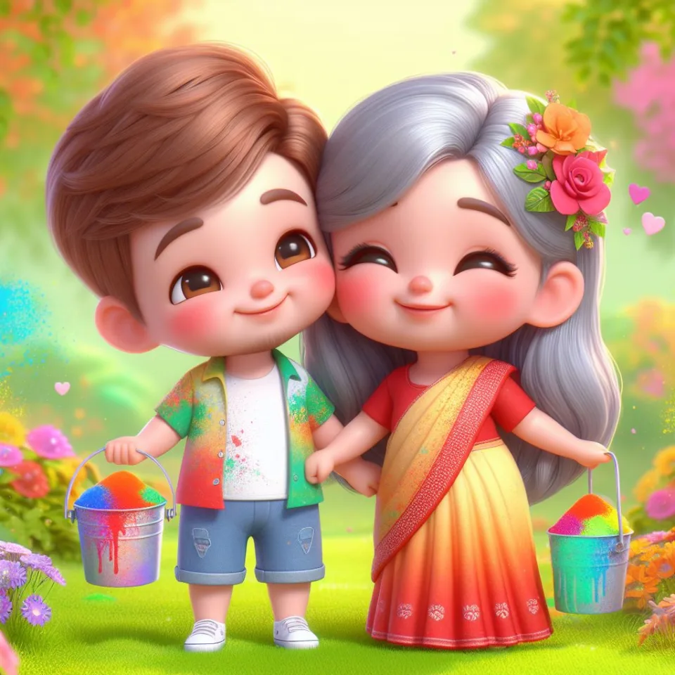 couple image happy holi images garden gradient