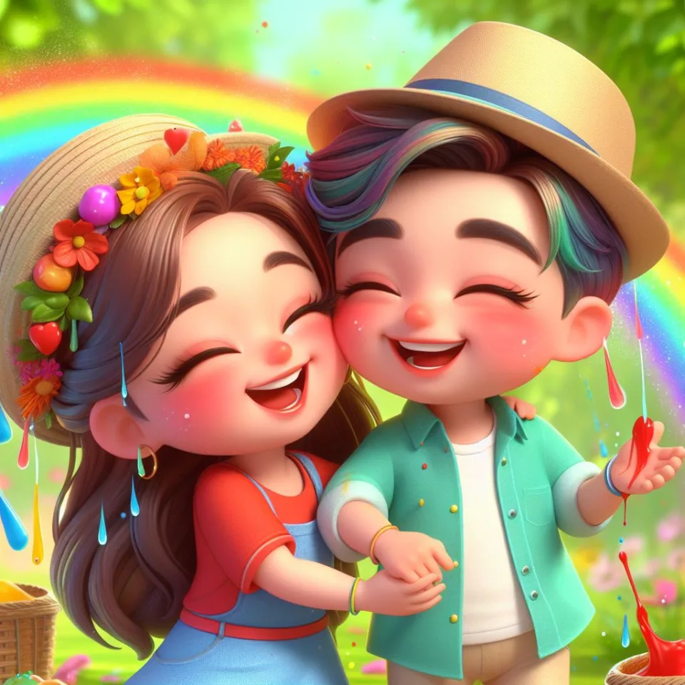 couple image happy holi images garden gradient