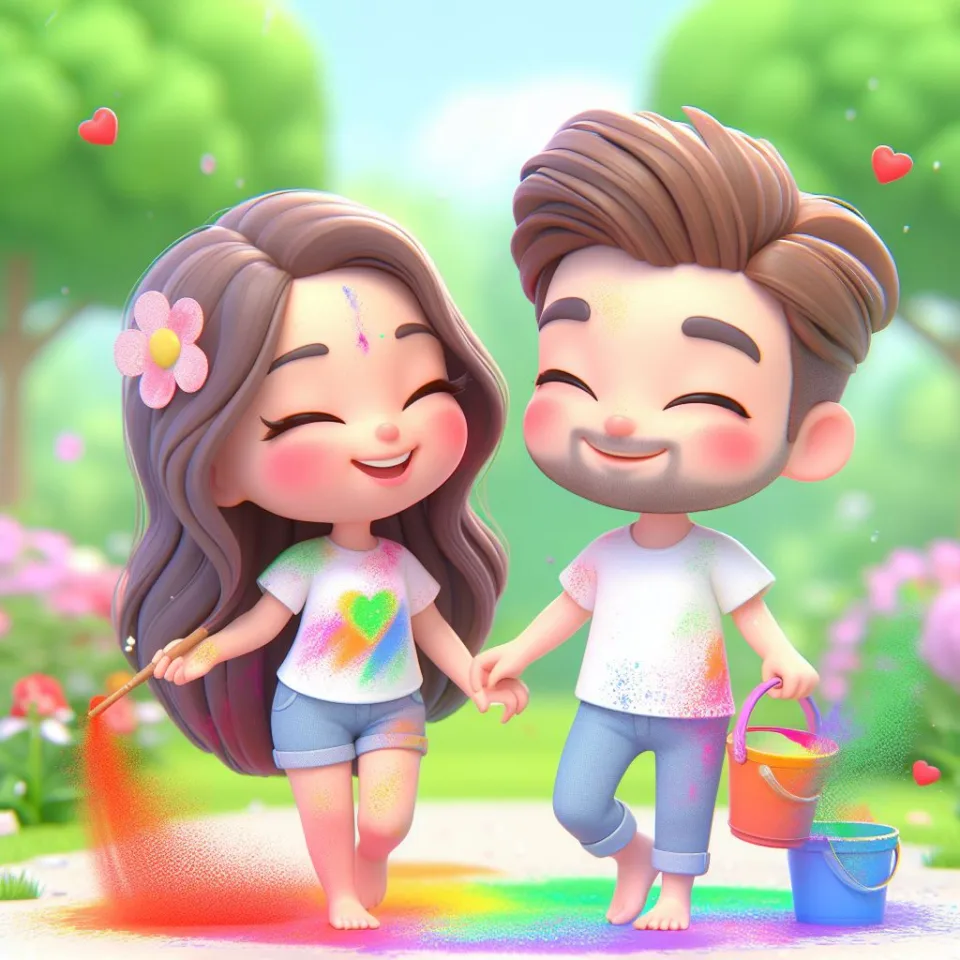 couple image happy holi images garden gradient