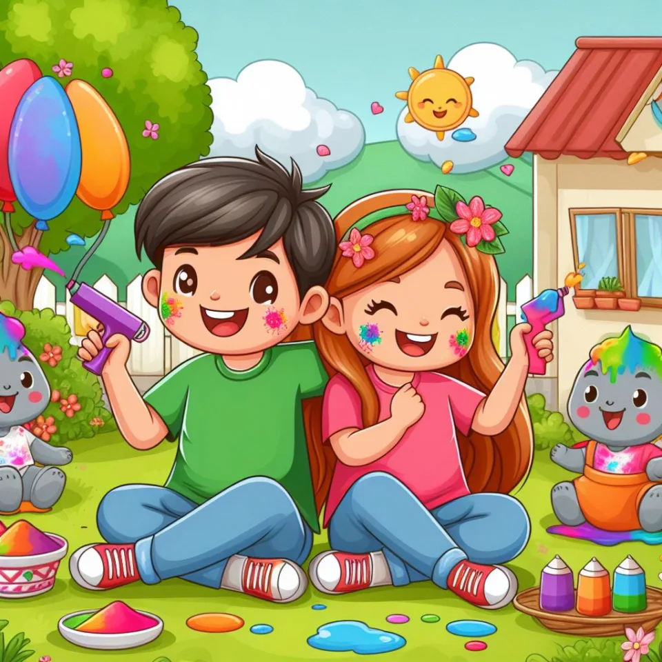 couple image happy holi images garden gradient