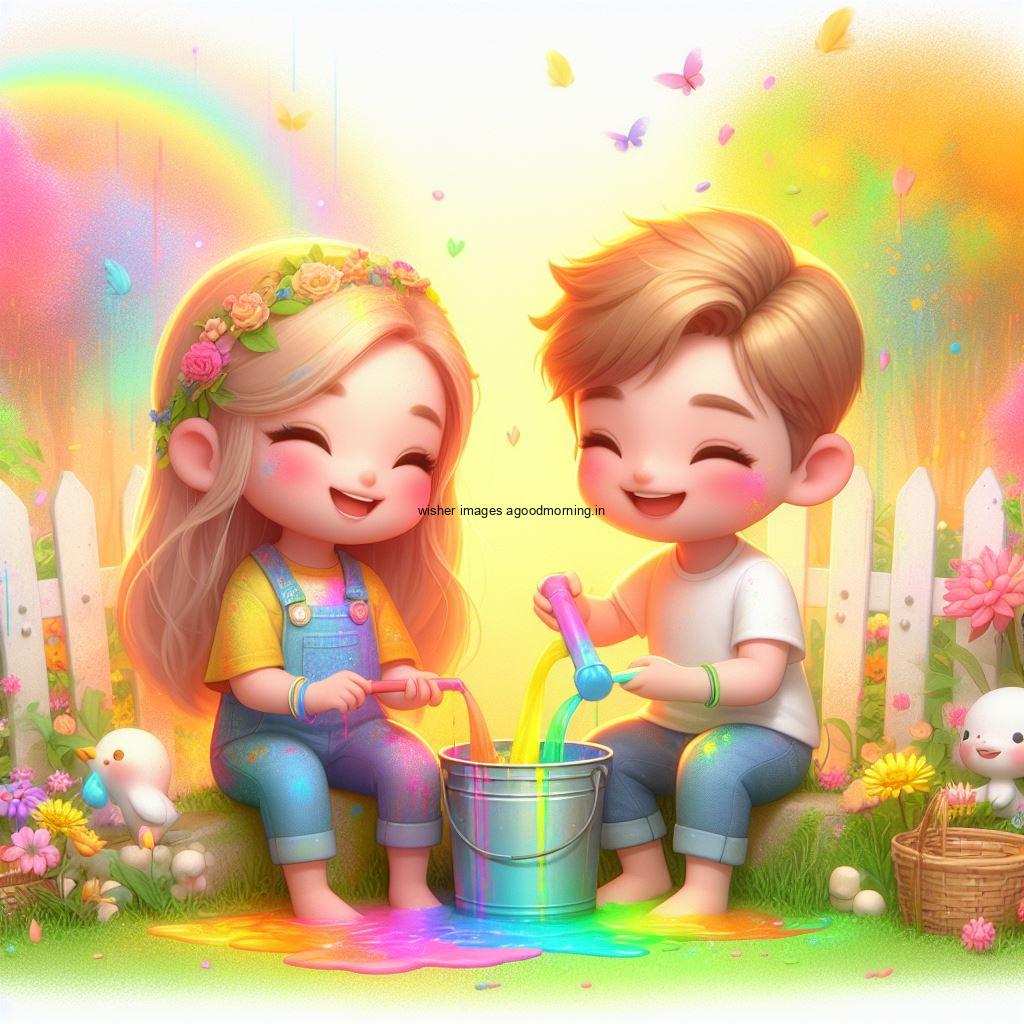 couple image happy holi images garden gradient