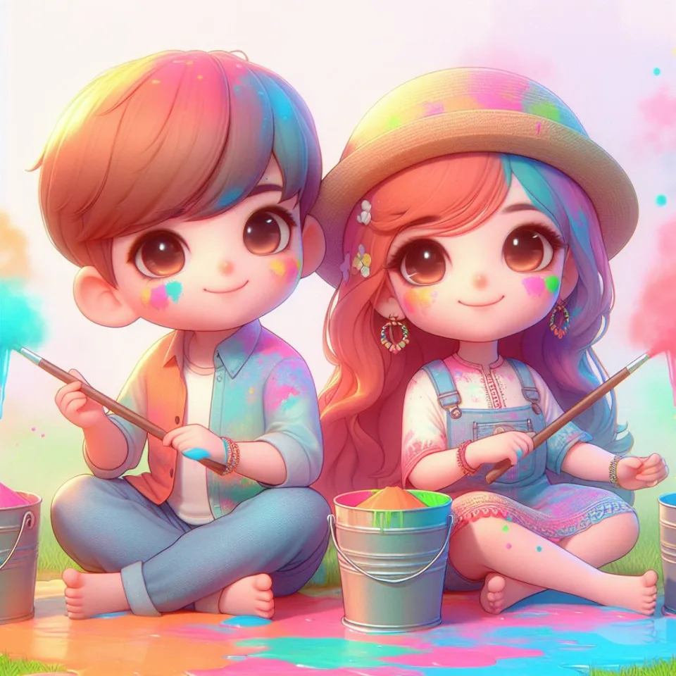 couple image happy holi images garden gradient