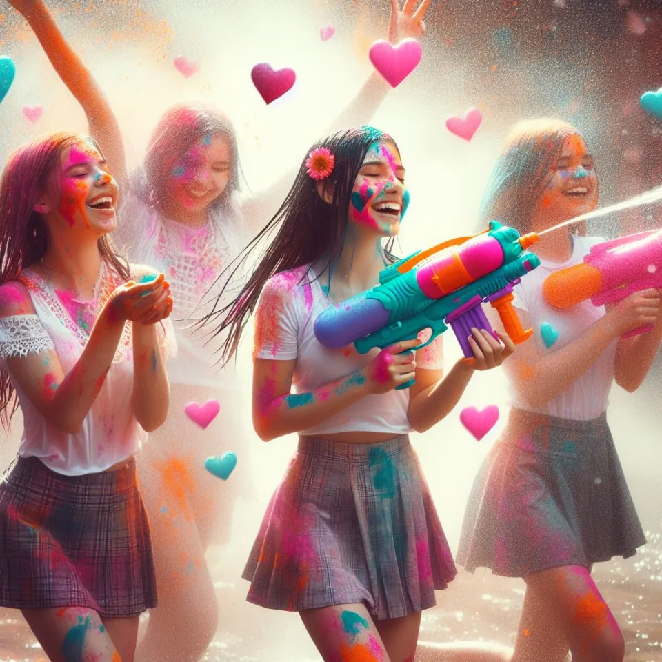 couple image happy holi images garden gradients amazing vibes office and airports girls and boys playing the holi ()