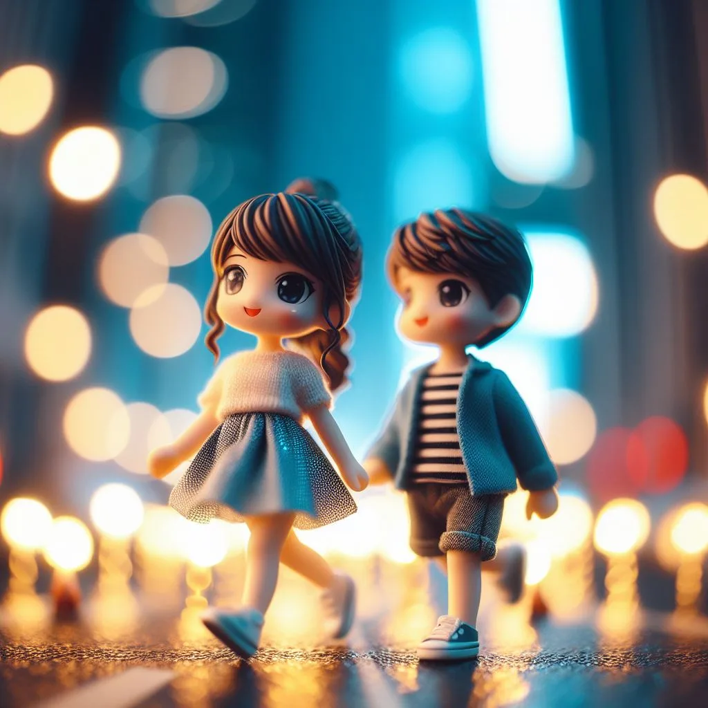 love images cute couple mini cute girl and mini boy with cartoon boy ()