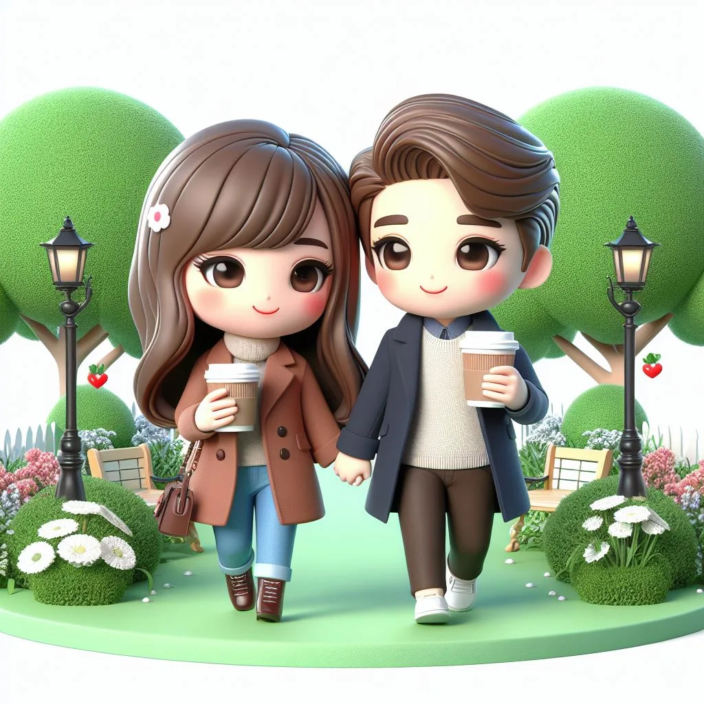 love images cute couple mini cute girl and mini boy with cartoon boy ()