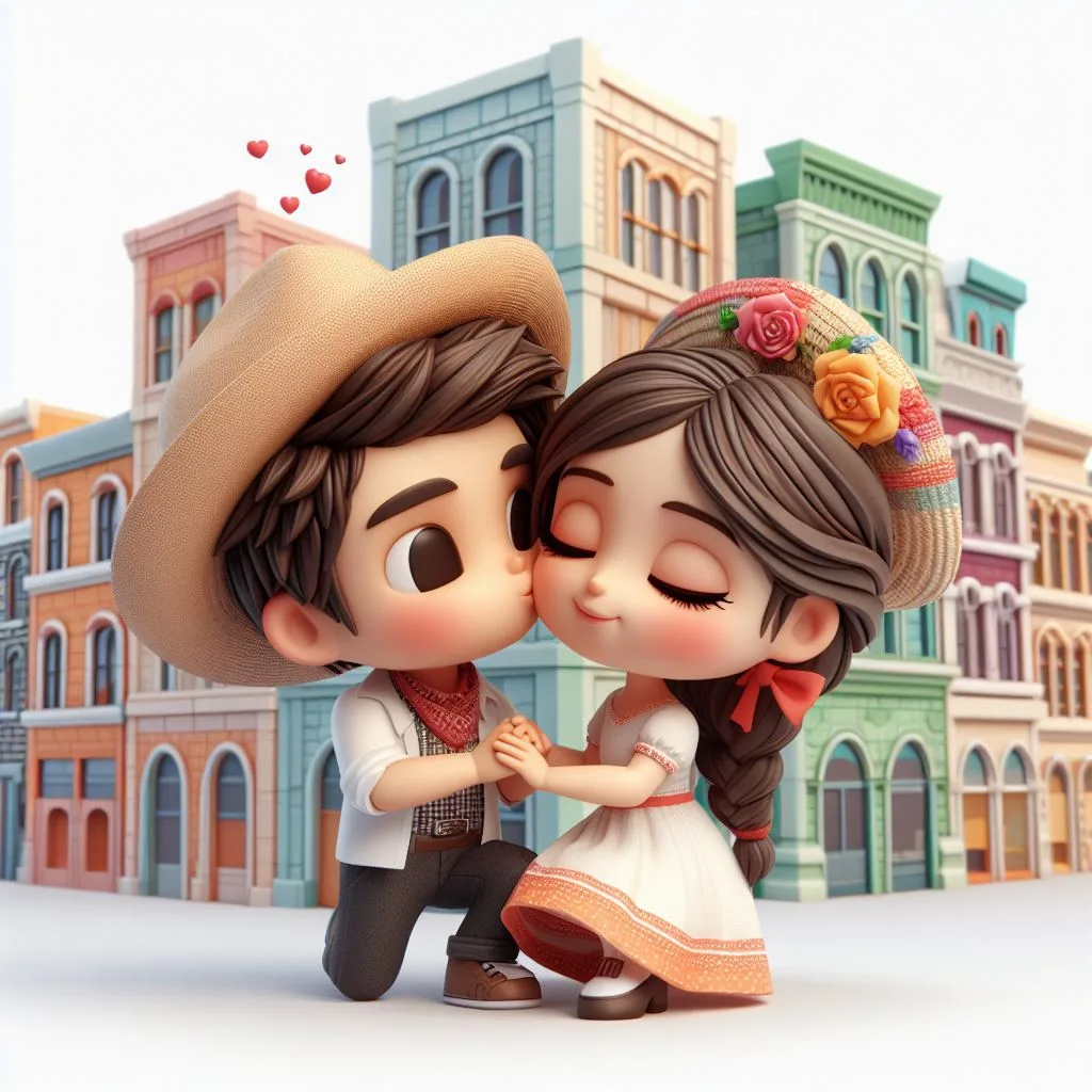 love images cute couple mini cute girl and mini boy with cartoon boy ()