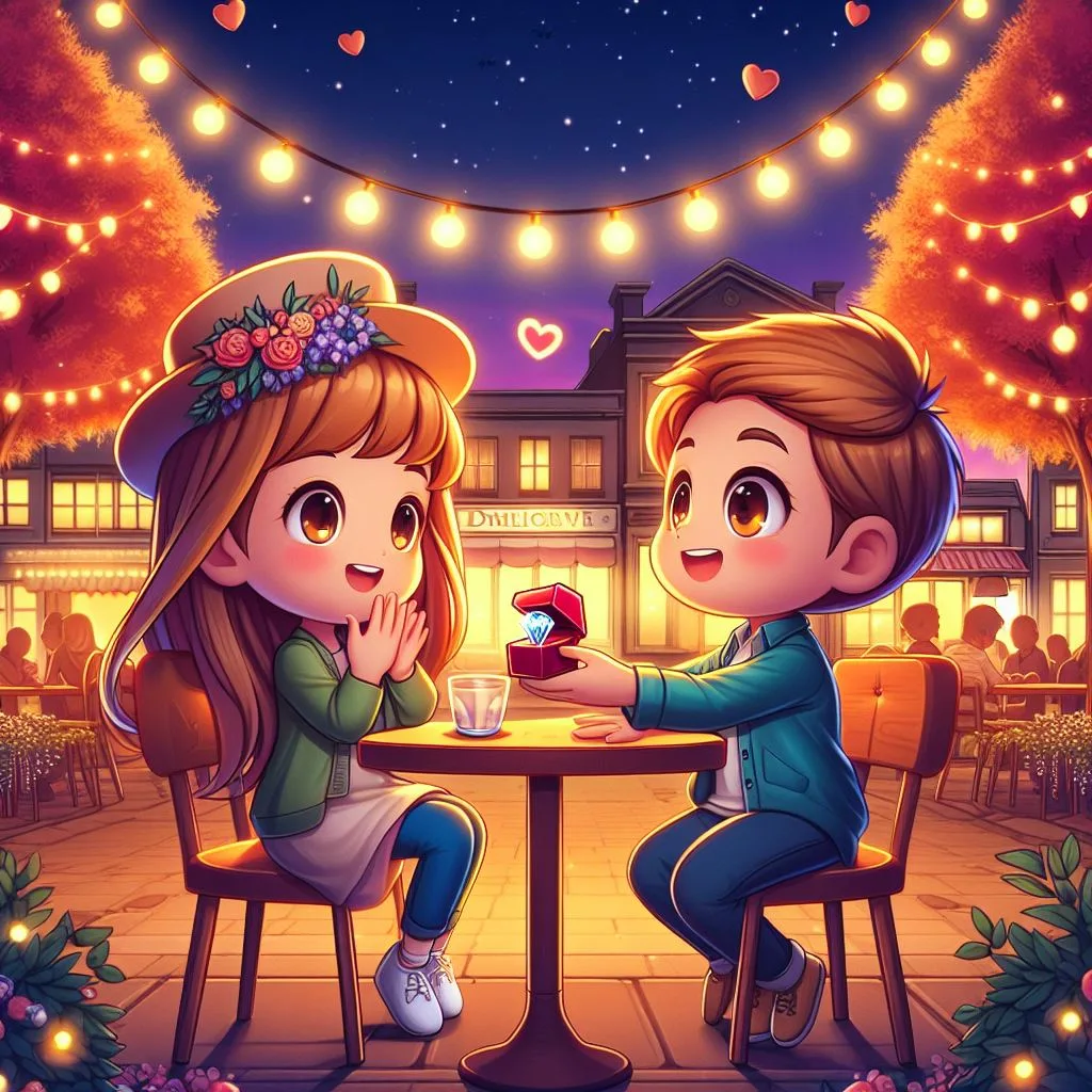 love images cute couple mini cute girl and mini boy with cartoon boy ()