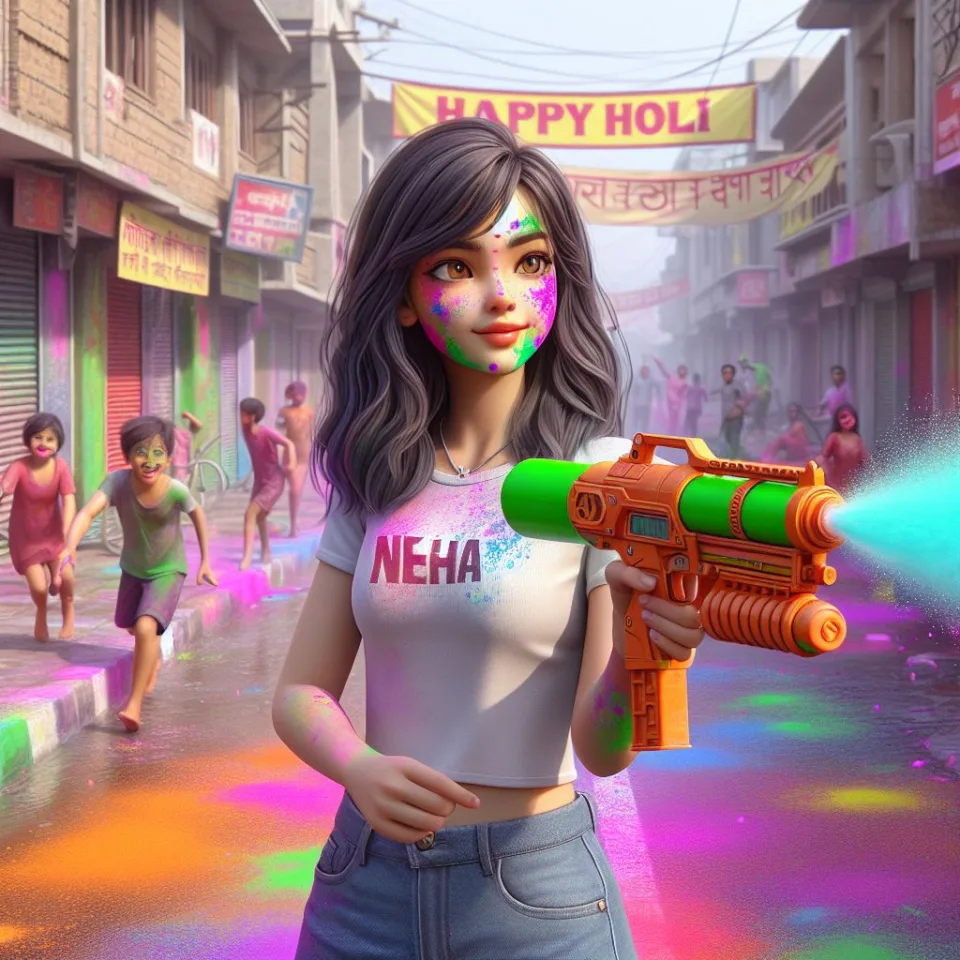 realistic-3D-22-year-old-couple-playing-the-Indian-festival-Holi-with-coloured-powder-water-guns-filled-with-colour-mixed-water.-happy-holi-images-100-960x960 150 Happy Holi Images Free Download