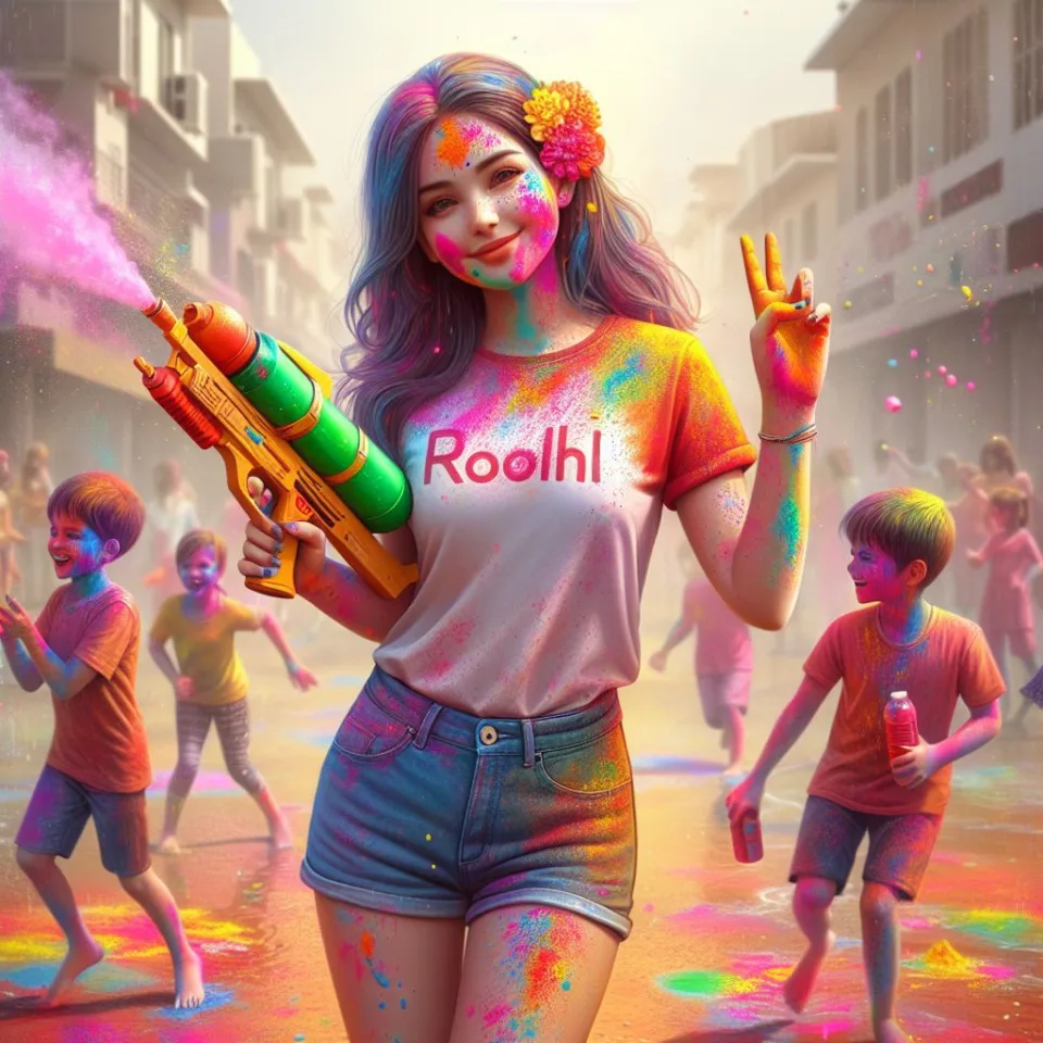 realistic-3D-22-year-old-couple-playing-the-Indian-festival-Holi-with-coloured-powder-water-guns-filled-with-colour-mixed-water.-happy-holi-images-108-960x960 150 Happy Holi Images Free Download