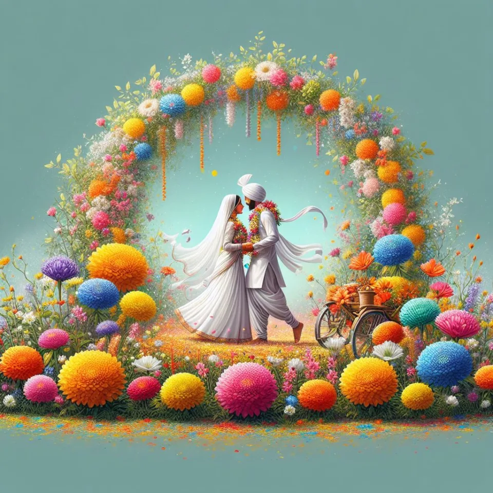 realistic-3D-22-year-old-couple-playing-the-Indian-festival-Holi-with-coloured-powder-water-guns-filled-with-colour-mixed-water.-happy-holi-images-134-960x960 150 Happy Holi Images Free Download