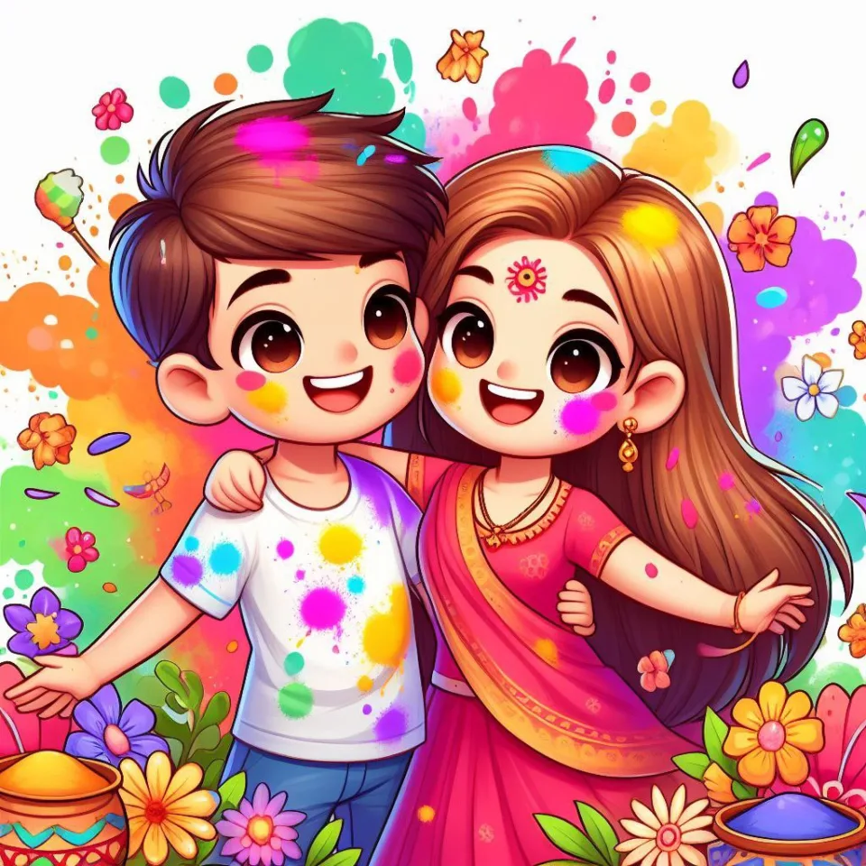 realistic-3D-22-year-old-couple-playing-the-Indian-festival-Holi-with-coloured-powder-water-guns-filled-with-colour-mixed-water.-happy-holi-images-150-960x960 150 Happy Holi Images Free Download