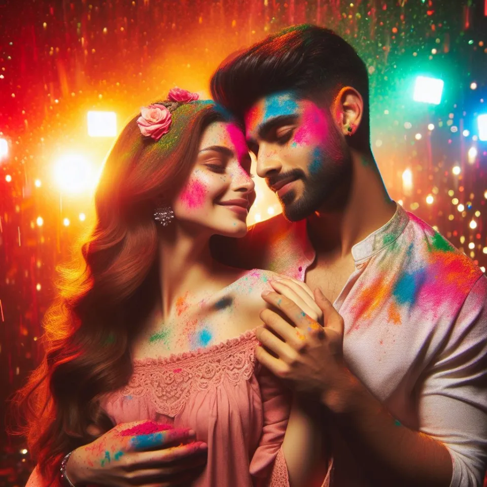 realistic-3D-22-year-old-couple-playing-the-Indian-festival-Holi-with-coloured-powder-water-guns-filled-with-colour-mixed-water.-happy-holi-images-20-960x960 150 Happy Holi Images Free Download