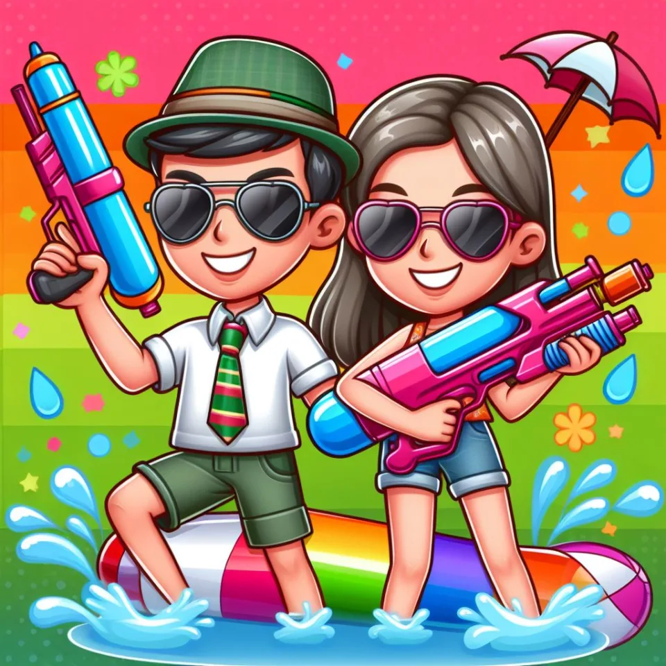 realistic-3D-22-year-old-couple-playing-the-Indian-festival-Holi-with-coloured-powder-water-guns-filled-with-colour-mixed-water.-happy-holi-images-39-960x960 150 Happy Holi Images Free Download