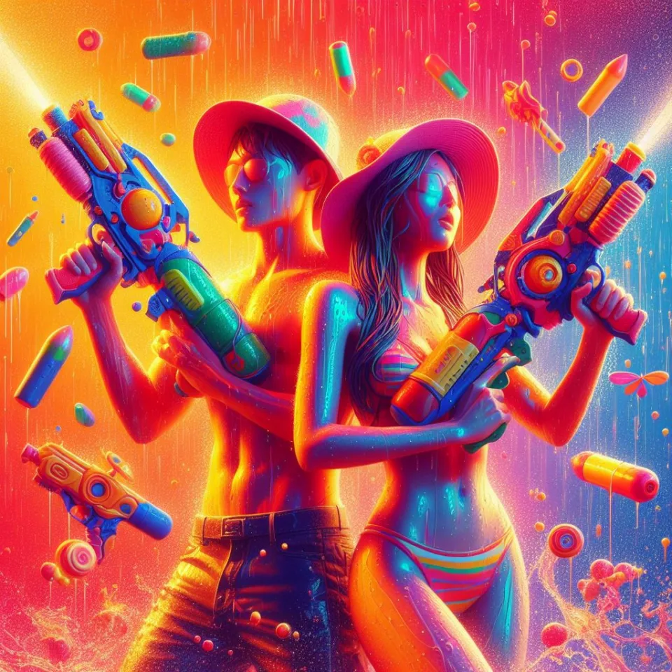 realistic-3D-22-year-old-couple-playing-the-Indian-festival-Holi-with-coloured-powder-water-guns-filled-with-colour-mixed-water.-happy-holi-images-51-960x960 150 Happy Holi Images Free Download