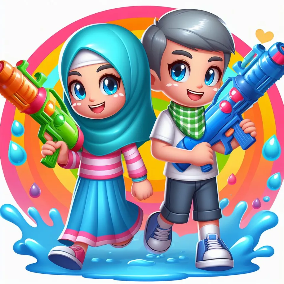 realistic-3D-22-year-old-couple-playing-the-Indian-festival-Holi-with-coloured-powder-water-guns-filled-with-colour-mixed-water.-happy-holi-images-67-960x960 150 Happy Holi Images Free Download