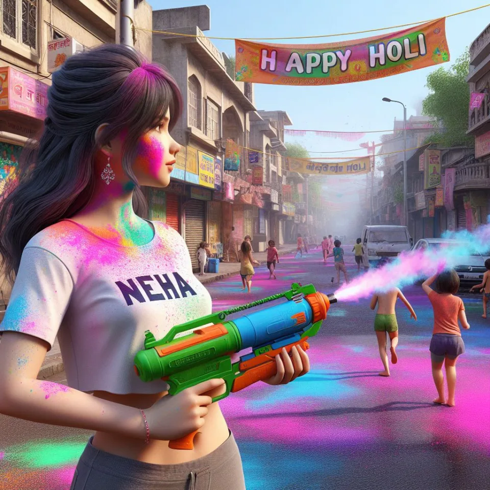 realistic-3D-22-year-old-couple-playing-the-Indian-festival-Holi-with-coloured-powder-water-guns-filled-with-colour-mixed-water.-happy-holi-images-99-960x960 150 Happy Holi Images Free Download