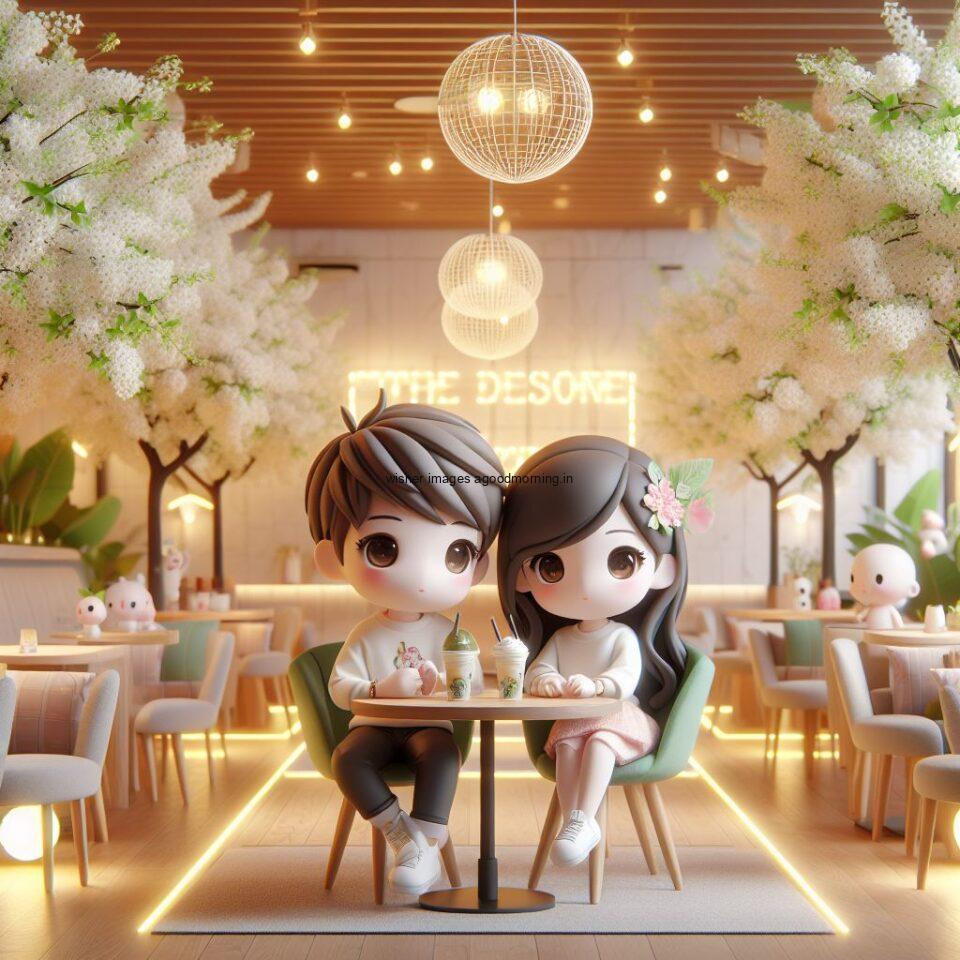 d cute couple images couple seating together with beautifull mall or middle of park amazing light setup ()