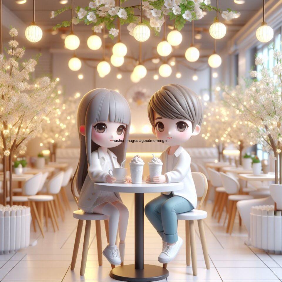 d cute couple images couple seating together with beautifull mall or middle of park amazing light setup ()